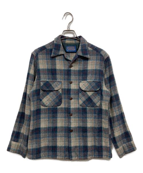 PENDLETON（ペンドルトン）PENDLETON (ペンドルトン) ボードシャツ / チェックネルシャツ ブルー サイズ:Mの古着・服飾アイテム