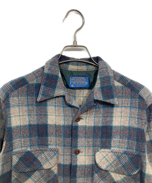 PENDLETON（ペンドルトン）PENDLETON (ペンドルトン) ボードシャツ / チェックネルシャツ ブルー サイズ:Mの古着・服飾アイテム