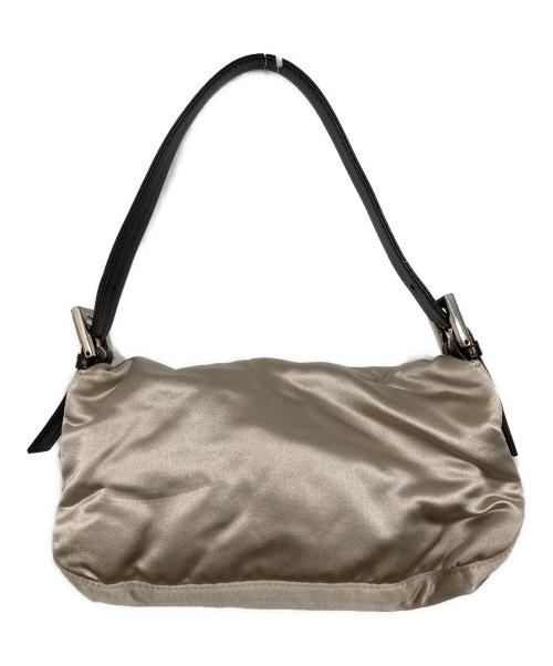 FENDI（フェンディ）FENDI (フェンディ) マンマバケットサテンワンショルダーバッグ グレーの古着・服飾アイテム