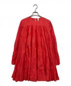 merlette×TOMORROW LAND別注マーレット×）の古着「ティアードワンピース / SOLIMAN」｜レッド