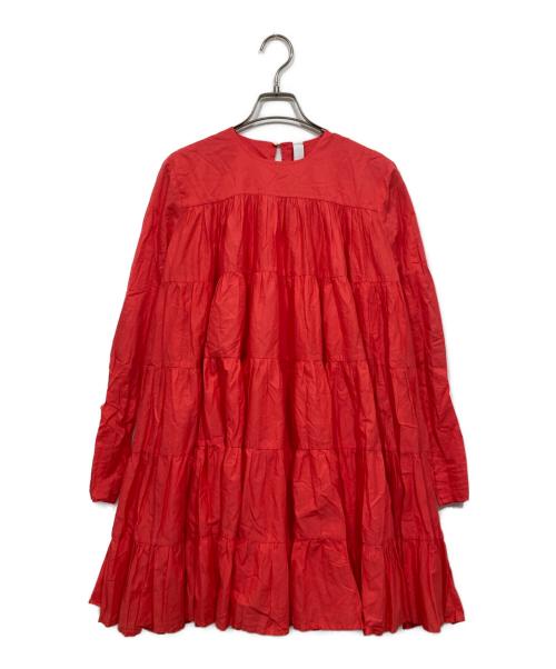 merlette（マーレット）merlette (マーレット) TOMORROW LAND別注 ティアードワンピース / SOLIMAN レッド サイズ:XSの古着・服飾アイテム