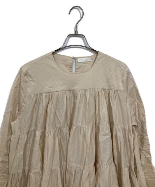 merlette（マーレット）merlette (マーレット) ティアードワンピース / SOLIMAN ベージュ サイズ:XSの古着・服飾アイテム