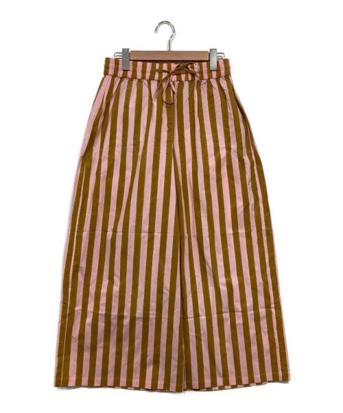 Ron Herman（ロンハーマン）Ron Herman (ロンハーマン) SZ Blockprints (エスゼットブロックプリント) ストライプパンツ / RH DRAWSTRING PANT ブラウン×ピンク サイズ:Mの古着・服飾アイテム