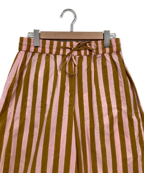 Ron Herman（ロンハーマン）Ron Herman (ロンハーマン) SZ Blockprints (エスゼットブロックプリント) ストライプパンツ / RH DRAWSTRING PANT ブラウン×ピンク サイズ:Mの古着・服飾アイテム