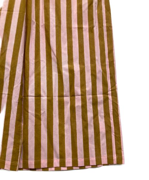 Ron Herman（ロンハーマン）Ron Herman (ロンハーマン) SZ Blockprints (エスゼットブロックプリント) ストライプパンツ / RH DRAWSTRING PANT ブラウン×ピンク サイズ:Mの古着・服飾アイテム