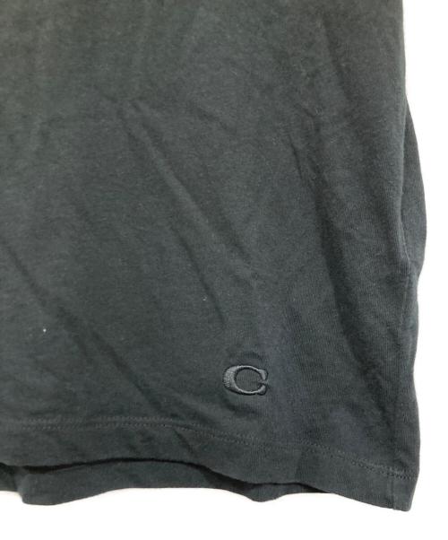 COACH（コーチ）COACH (コーチ) サークルロゴプリントTEE ブラック サイズ:Mの古着・服飾アイテム