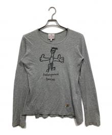 Vivienne Westwood（ヴィヴィアンウエストウッド）の古着「ロングスリーブカットソー」｜グレー