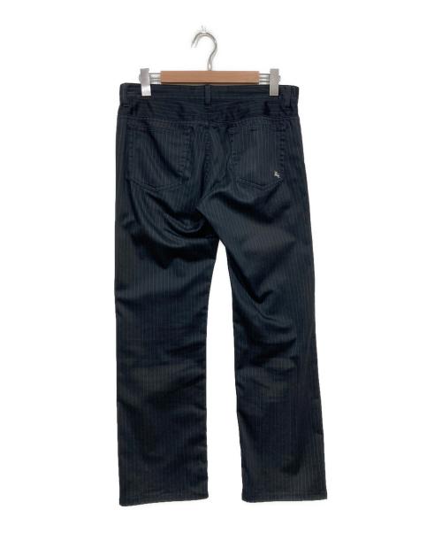 BURBERRY BLACK LABEL（バーバリーブラックレーベル）BURBERRY BLACK LABEL (バーバリーブラックレーベル) ストライプパンツ ネイビー サイズ:SIZE 79の古着・服飾アイテム