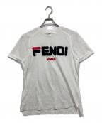 FENDI×FILAフェンディ×フィラ）の古着「コラボロゴカットソー」｜ホワイト