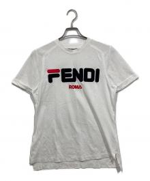 FENDI×FILA（フェンディ×フィラ）の古着「コラボロゴカットソー」｜ホワイト
