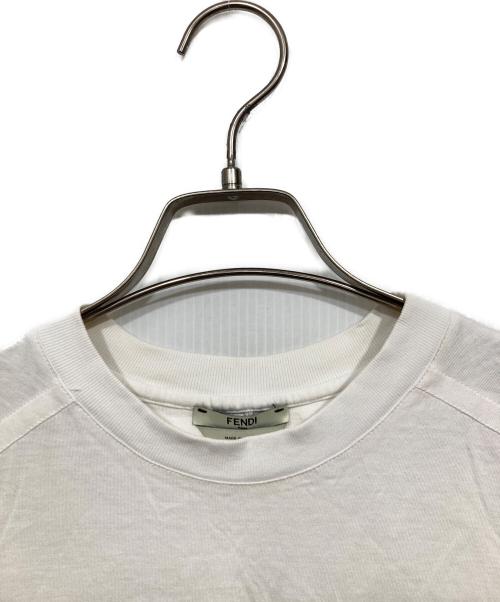 FENDI（フェンディ）FENDI (フェンディ) FILA (フィラ) コラボロゴカットソー ホワイト サイズ:XSの古着・服飾アイテム