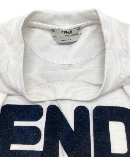 FENDI（フェンディ）FENDI (フェンディ) FILA (フィラ) コラボロゴカットソー ホワイト サイズ:XSの古着・服飾アイテム
