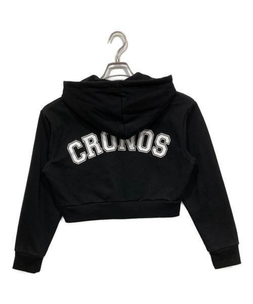 CRONOS（クロノス）CRONOS (クロノス) クロップドジップパーカー ブラック サイズ:38の古着・服飾アイテム