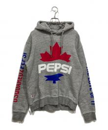 DSQUARED2×PEPSI（ディースクエアード×ペプシ）の古着「プルオーバーパーカー」｜グレー