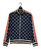 GUCCIグッチ）の古着「GGジャガードコットンジャケット」｜ネイビー
