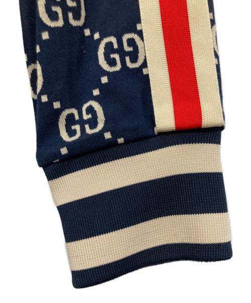 GUCCI（グッチ）GUCCI (グッチ) GGジャガードコットンジャケット ネイビー サイズ:Sの古着・服飾アイテム