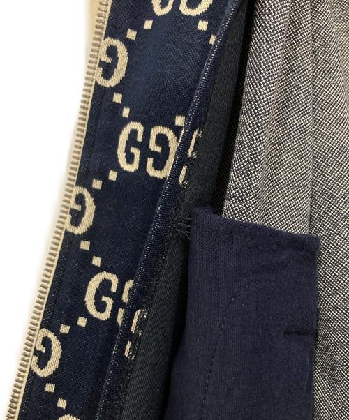GUCCI（グッチ）GUCCI (グッチ) GGジャガードコットンジャケット ネイビー サイズ:Sの古着・服飾アイテム