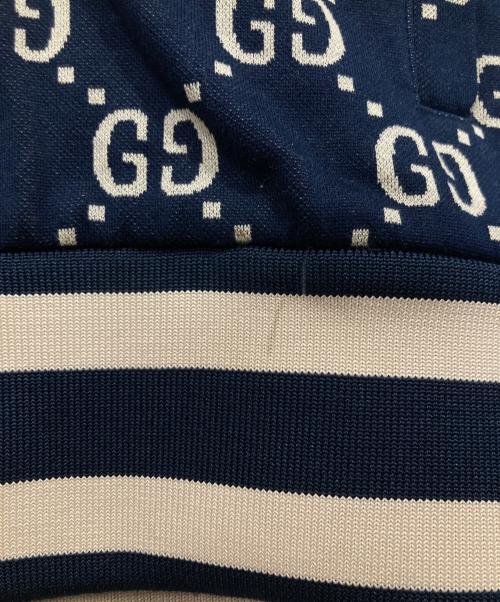 GUCCI（グッチ）GUCCI (グッチ) GGジャガードコットンジャケット ネイビー サイズ:Sの古着・服飾アイテム