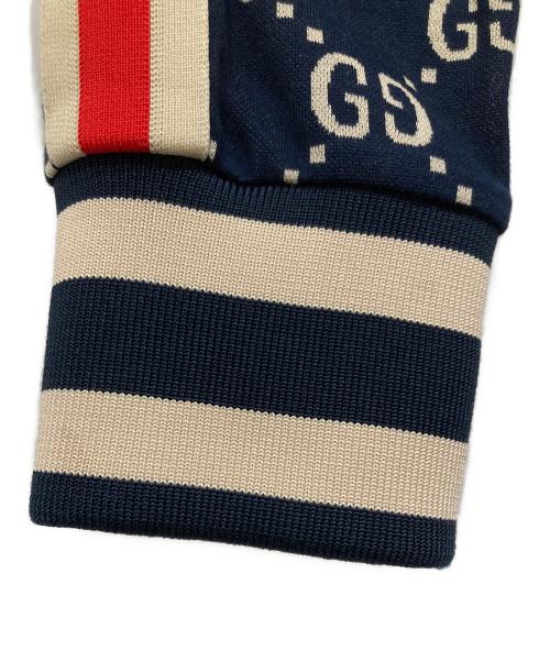 GUCCI（グッチ）GUCCI (グッチ) GGジャガードコットンジャケット ネイビー サイズ:Sの古着・服飾アイテム