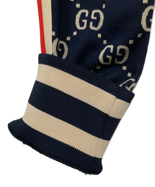 GUCCI（グッチ）GUCCI (グッチ) GGジャガードコットンジャケット ネイビー サイズ:Sの古着・服飾アイテム