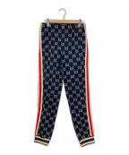 GUCCIグッチ）の古着「GGジャガードジョグトラックパンツ」｜ネイビー