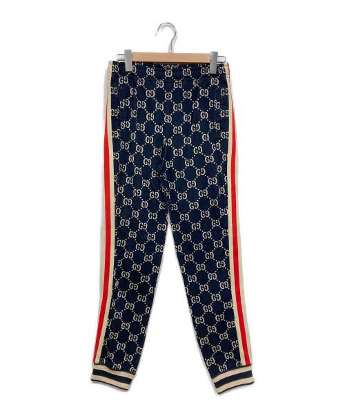 GUCCI（グッチ）GUCCI (グッチ) GGジャガードジョグトラックパンツ ネイビー サイズ:Sの古着・服飾アイテム