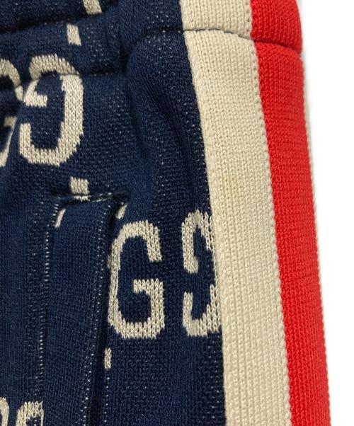 GUCCI（グッチ）GUCCI (グッチ) GGジャガードジョグトラックパンツ ネイビー サイズ:Sの古着・服飾アイテム