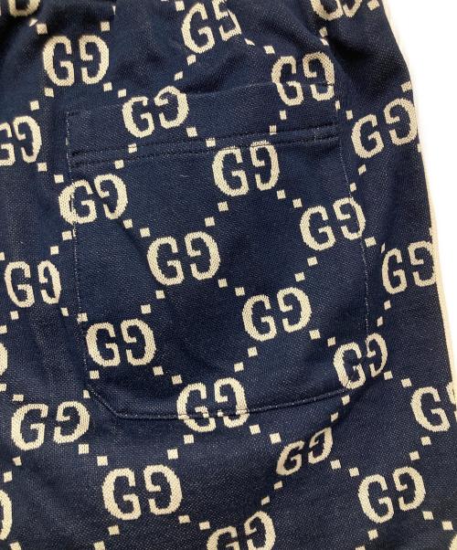 GUCCI（グッチ）GUCCI (グッチ) GGジャガードジョグトラックパンツ ネイビー サイズ:Sの古着・服飾アイテム