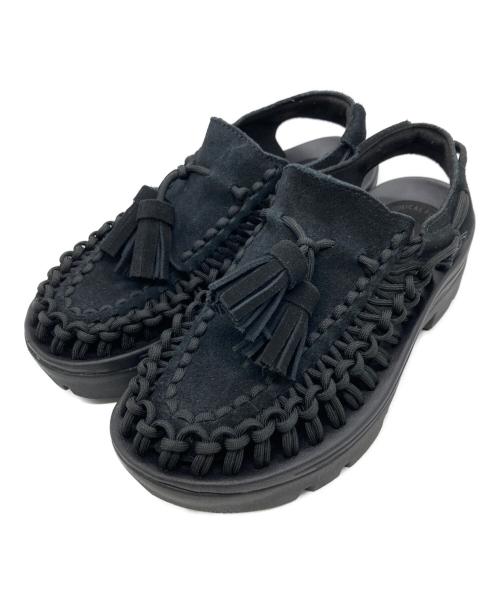 KEEN（キーン）KEEN (キーン) ユニーク ピーエルティ-タッセル ブラック サイズ:24.0cmの古着・服飾アイテム