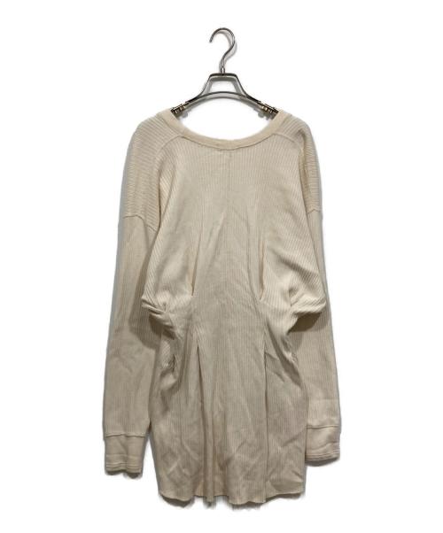 CLANE（クラネ）CLANE (クラネ) シェープラインヘビーリブトップス アイボリー サイズ:Mの古着・服飾アイテム