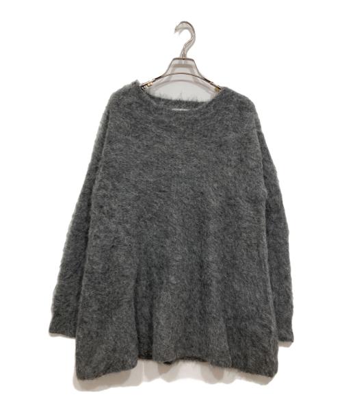 CLANE（クラネ）CLANE (クラネ) ボートネックシャギーニットワンピース / BOAT NECK SHAGGY KNIT ONEPIECE グレー サイズ:Sの古着・服飾アイテム