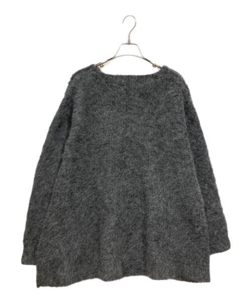 CLANE（クラネ）CLANE (クラネ) ボートネックシャギーニットワンピース / BOAT NECK SHAGGY KNIT ONEPIECE グレー サイズ:Sの古着・服飾アイテム