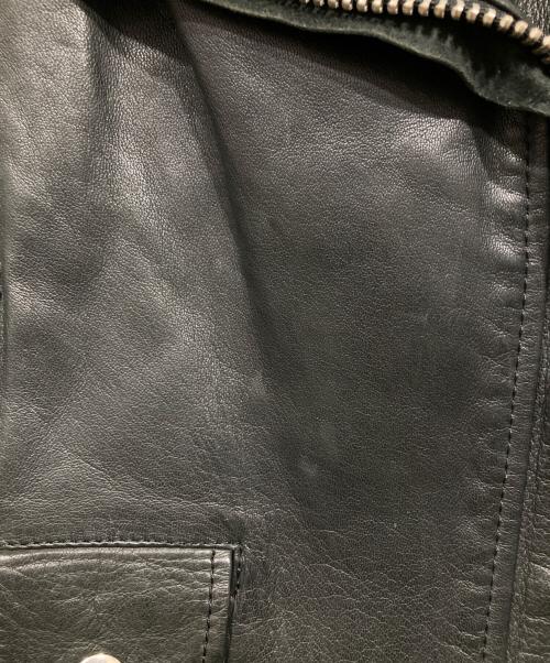 Acne studios（アクネ ストゥディオズ）Acne studios (アクネ ストゥディオズ) レザーライダースジャケット ブラック サイズ:32の古着・服飾アイテム