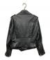 Acne studios (アクネ ストゥディオズ) レザーライダースジャケット ブラック サイズ:32：30000円