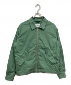 LACOSTEラコステ）の古着「ジップアップ ストレッチ ハリントンジャケット」｜グリーン