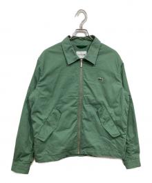 LACOSTE（ラコステ）の古着「ジップアップ ストレッチ ハリントンジャケット」｜グリーン
