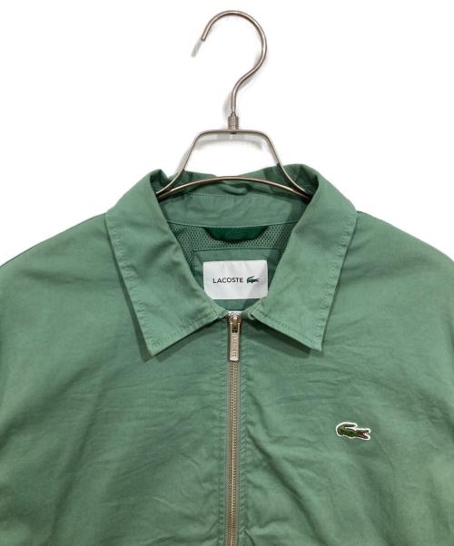 LACOSTE（ラコステ）LACOSTE (ラコステ) ジップアップ ストレッチ ハリントンジャケット グリーン サイズ:Mの古着・服飾アイテム