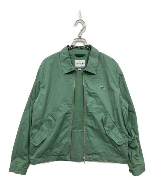 LACOSTE（ラコステ）LACOSTE (ラコステ) ジップアップ ストレッチ ハリントンジャケット グリーン サイズ:Mの古着・服飾アイテム