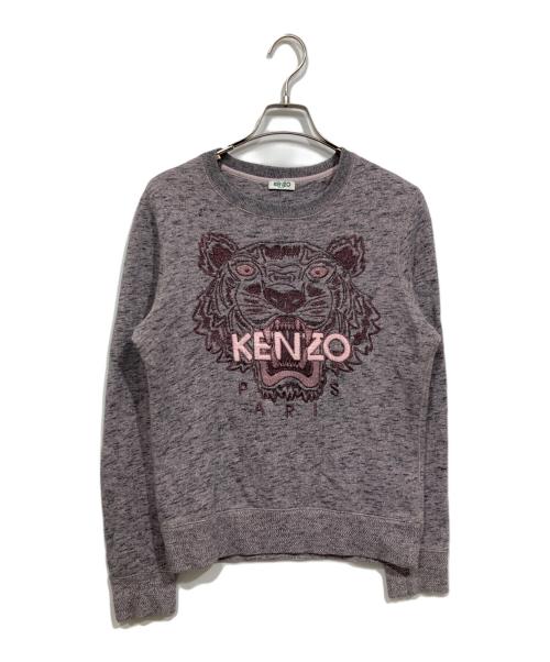 KENZO（ケンゾー）KENZO (ケンゾー) タイガー刺繍スウェット ピンク サイズ:xsの古着・服飾アイテム