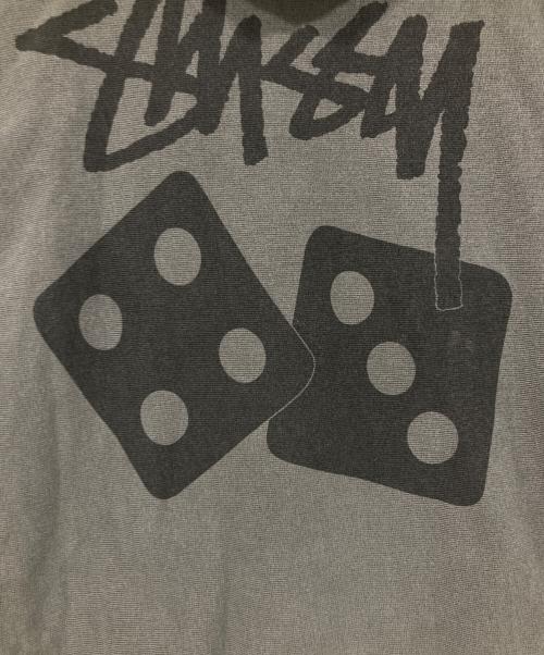 stussy（ステューシー）stussy (ステューシー) プルオーバーパーカー / DICE HOODIE PIGMENT DYED グレー サイズ:XLの古着・服飾アイテム