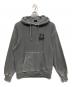 stussy（ステューシー）の古着「プルオーバーパーカー / DICE HOODIE PIGMENT DYED」｜グレー