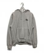 stussyステューシー）の古着「プルオーバーパーカー」｜グレー