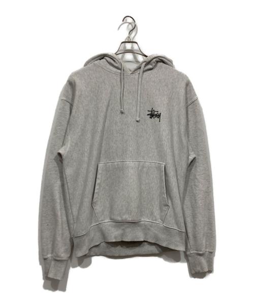 stussy（ステューシー）stussy (ステューシー) プルオーバーパーカー グレー サイズ:Lの古着・服飾アイテム