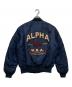 ALPHA INDUSTRIES (アルファインダストリーズ) MA-1リバーシブルフライトジャケット ネイビー サイズ:Ｍ：8000円