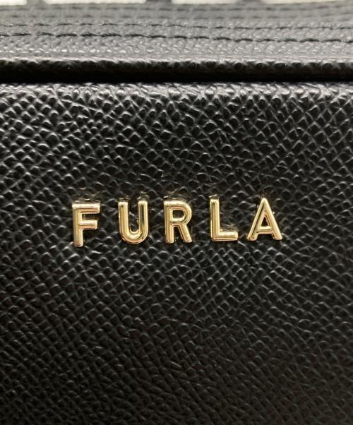 FURLA（フルラ）FURLA (フルラ) LILLIダブルファスナー ミニショルダーバッグ ブラックの古着・服飾アイテム