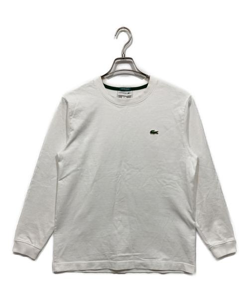 LACOSTE（ラコステ）LACOSTE (ラコステ) BEAMS (ビームス) 別注 ロングスリーブ Tシャツ ホワイト サイズ:US XXS/FR 1の古着・服飾アイテム