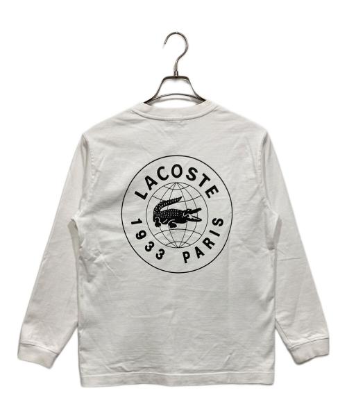 LACOSTE（ラコステ）LACOSTE (ラコステ) BEAMS (ビームス) 別注 ロングスリーブ Tシャツ ホワイト サイズ:US XXS/FR 1の古着・服飾アイテム