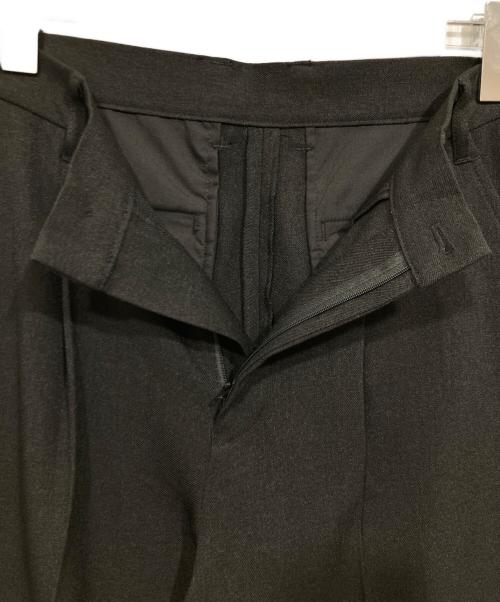 LHP（エルエイチピー）LHP (エルエイチピー) kutsuna LANATEC LEI WIDE DOUBLE SLACKS ブラック サイズ:Ｍの古着・服飾アイテム