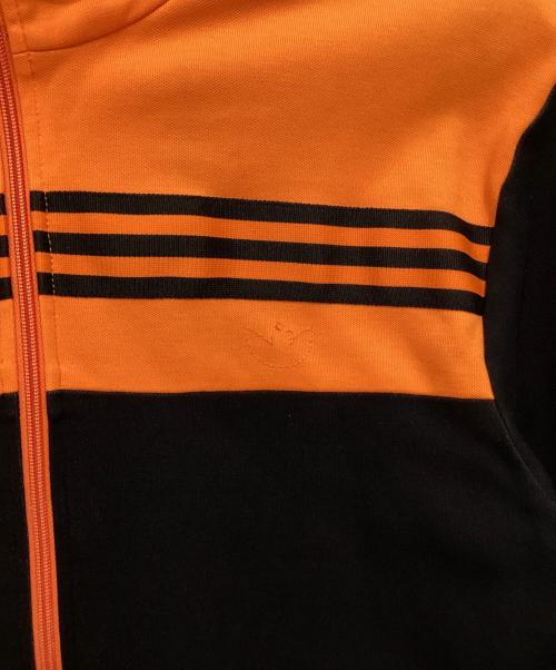adidas（アディダス）adidas (アディダス) トラックジャケット オレンジ×ブラック サイズ:7の古着・服飾アイテム