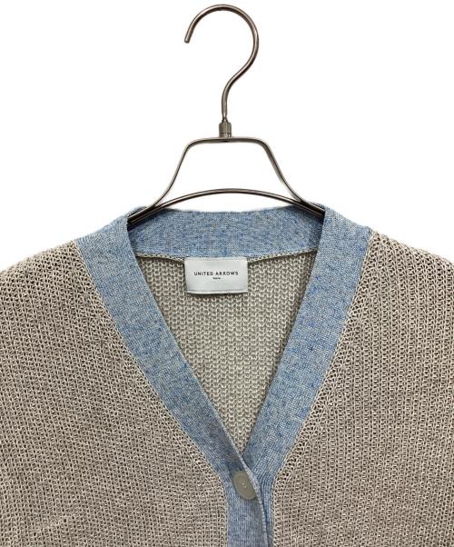 UNITED ARROWS TOKYO（ユナイテッドアローズトウキョウ）UNITED ARROWS TOKYO (ユナイテッドアローズトウキョウ) カラーヤーン Vネック カーディガン グレー サイズ:サイズ表記なしの古着・服飾アイテム
